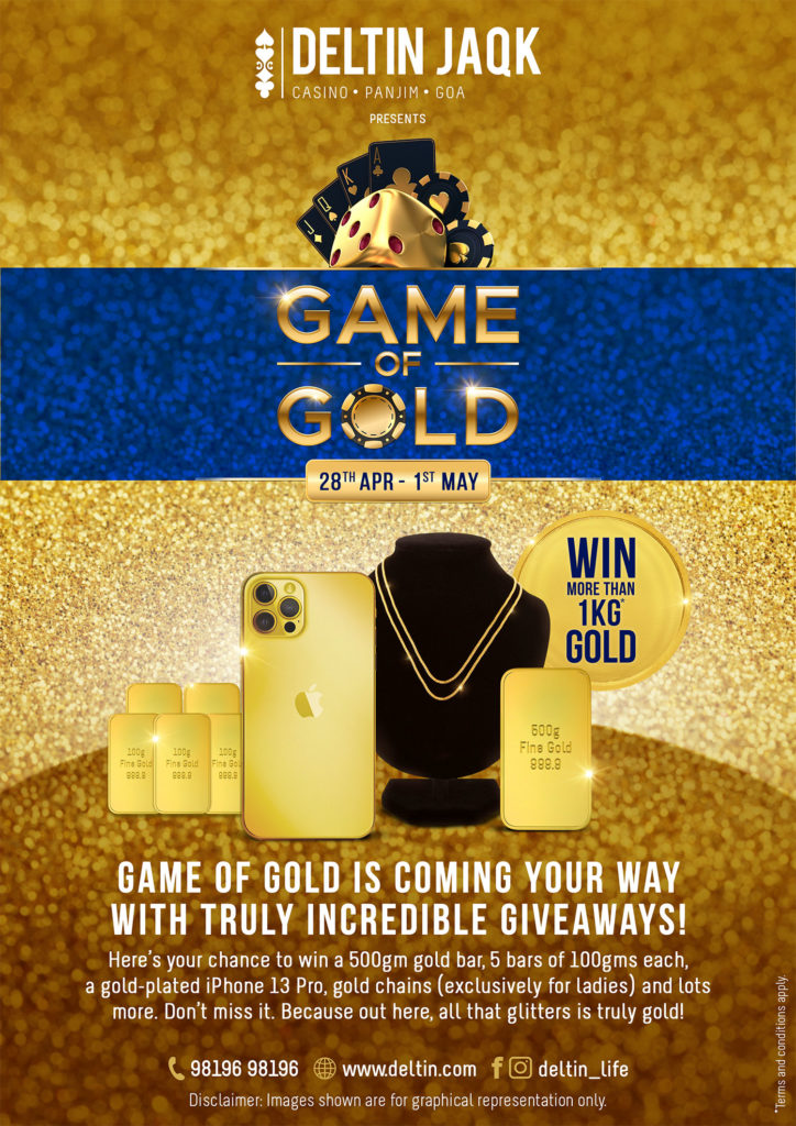 DELTIN JAQK IS ALL SET TO HOST ‘GAME OF GOLD’ FROM APRIL 28TH TO MAY 1ST 2022