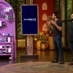 Image of Hammer lifestyle presenting their business in shark tank India.